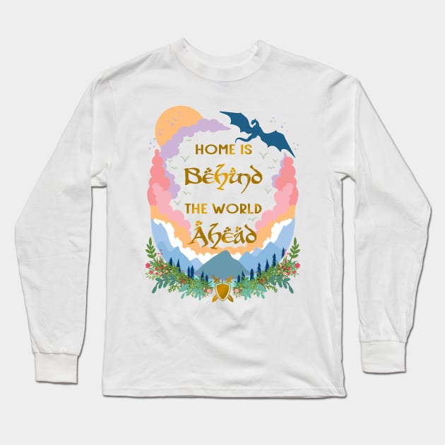 Home is Behind, The World Ahead Long Sleeve T-Shirt by Milmino